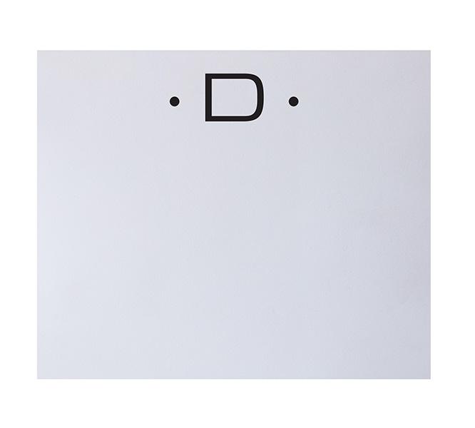 Black Initial Large Notepad