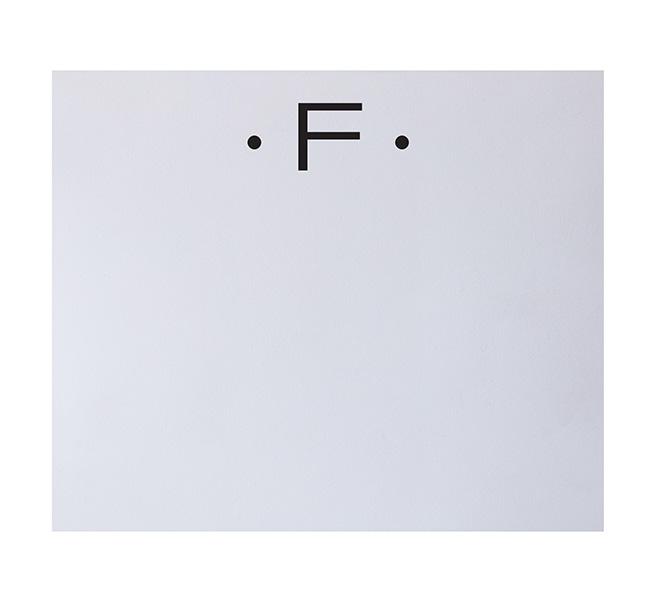 Black Initial Large Notepad