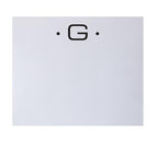 Black Initial Large Notepad