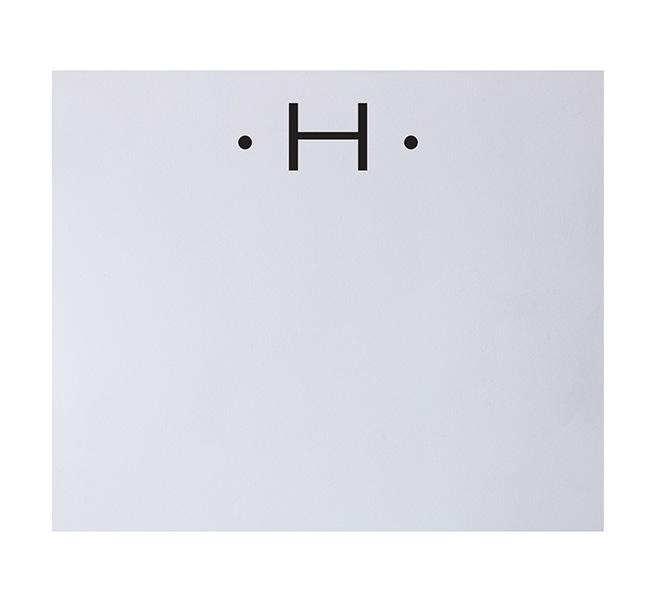 Black Initial Large Notepad