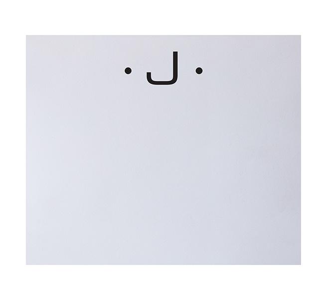 Black Initial Large Notepad