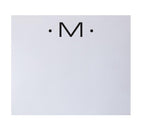 Black Initial Large Notepad