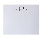 Black Initial Large Notepad