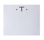 Black Initial Large Notepad