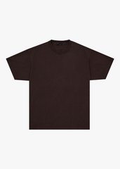AFENDS Mens Genesis - Heavyweight Boxy Tee - Washed Coffee