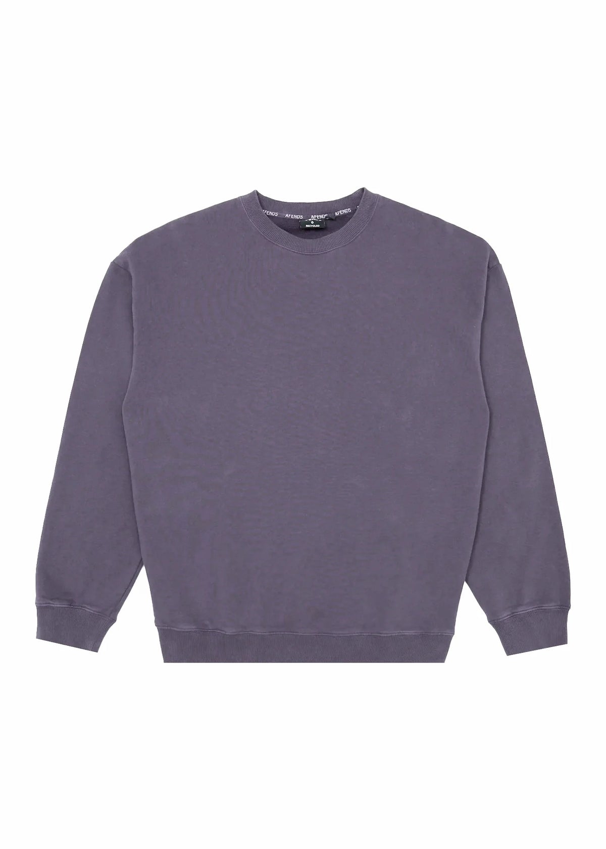 AFENDS Mens Genesis - Crew Neck - Vintage Aubergine
