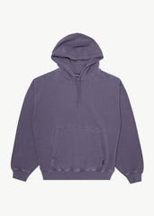 AFENDS Mens Genesis - Boxy Pull On Hood - Vintage Aubergine