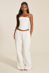 The Matilda Corset Top in White
