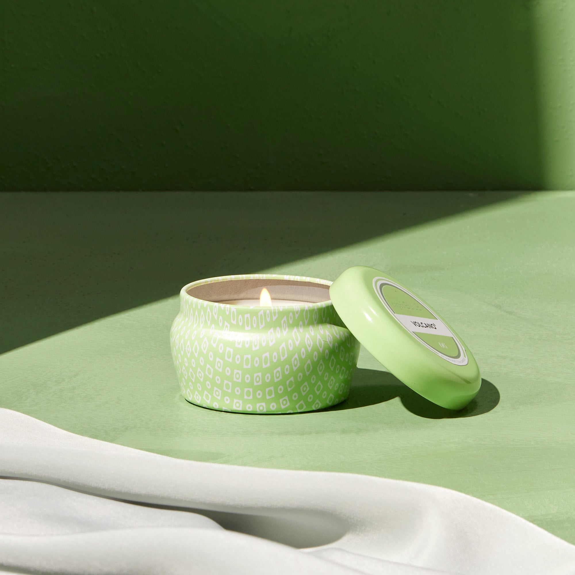 Volcano Iced Matcha Printed Mini Tin Candle