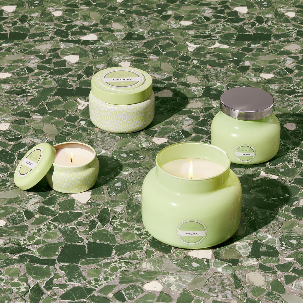 Volcano Iced Matcha Printed Mini Tin Candle