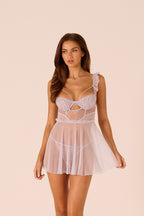 Mirae Lavender Babydoll Set