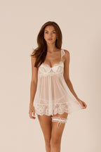 Odette White Babydoll