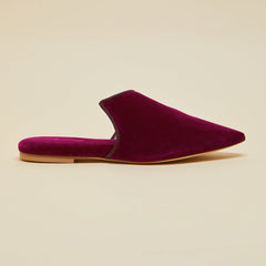Contessa Pasha Pink Slippers in Velvet