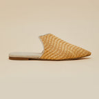 Contessa Roscoe Beige Slippers in Raffia