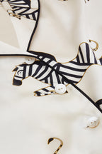 Lila Zebedee Ivory Pajamas in Silk Satin