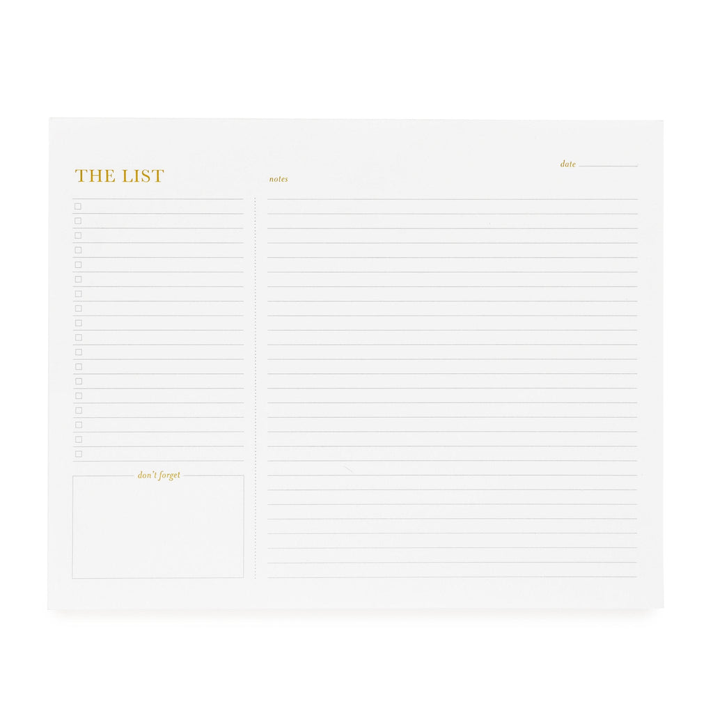 "The List" White Pad