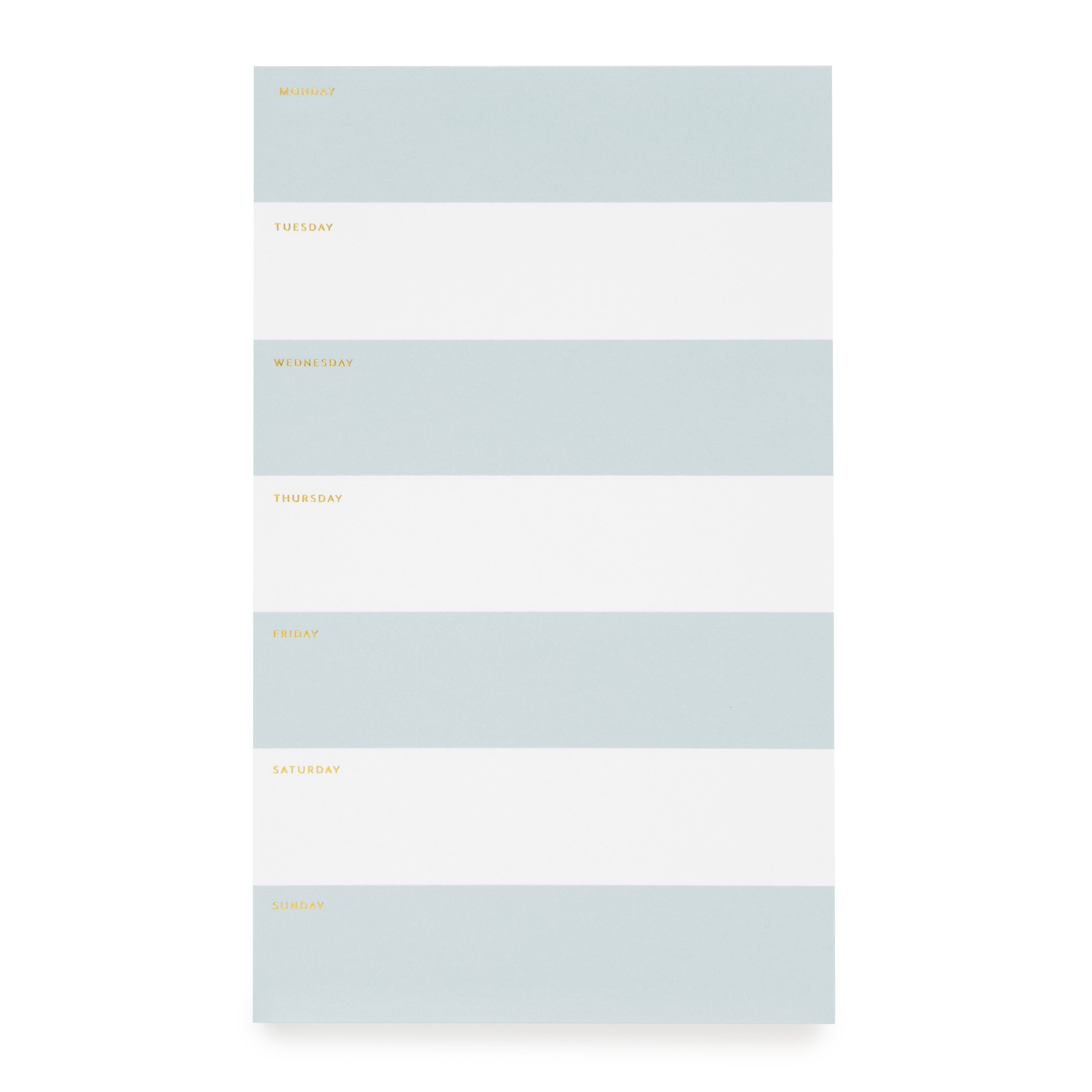 Blue Striped Weekly Pad