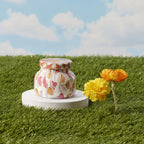 Pineapple Flower Pattern Play Petite Candle