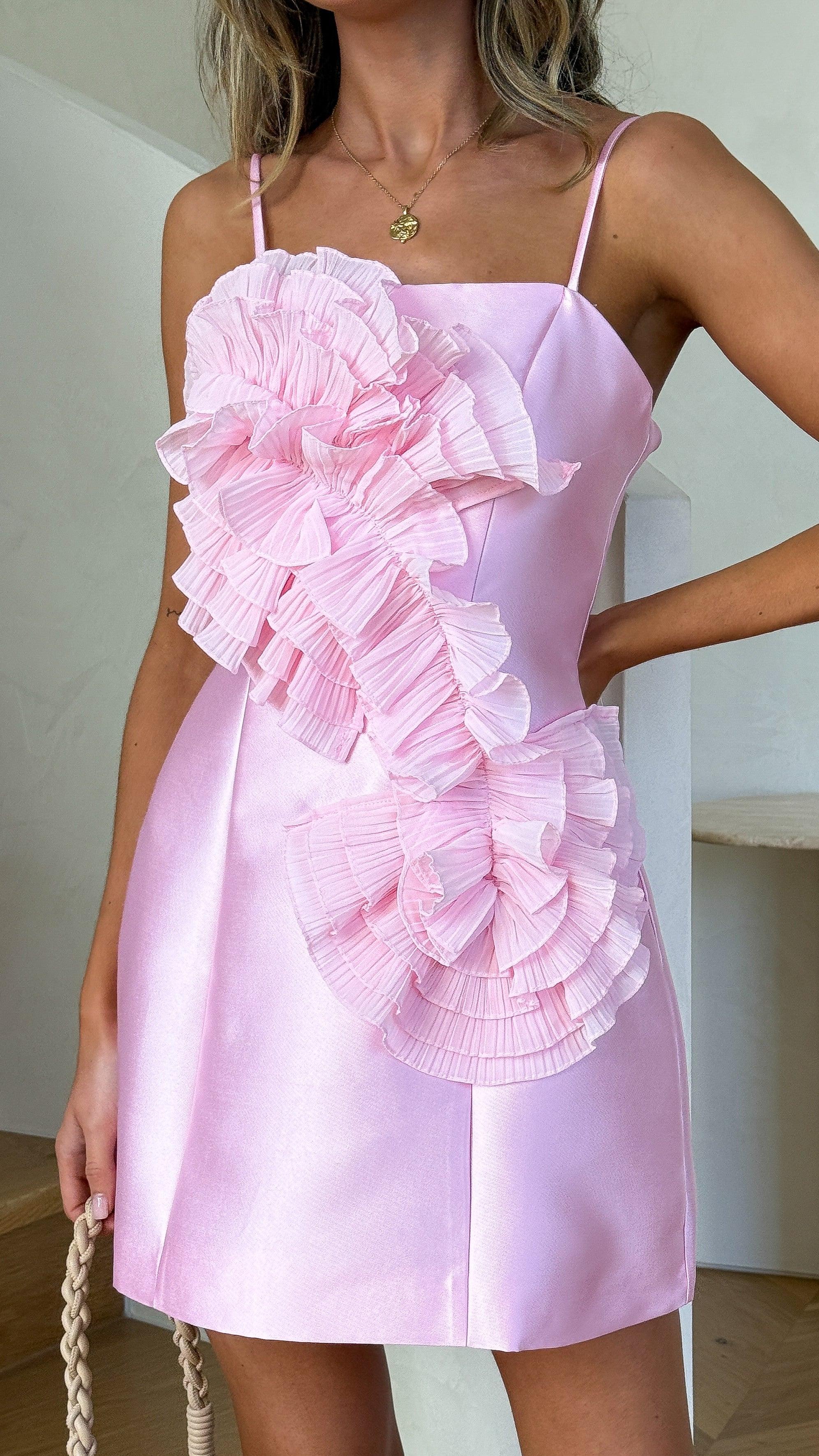 Aisha Mini Dress - Pink
