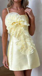Aisha Mini Dress - Lemon