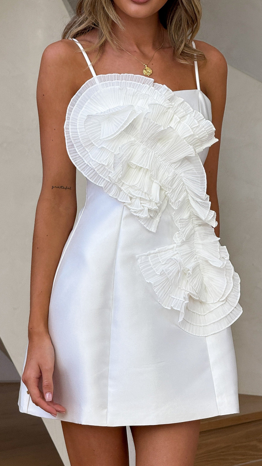 Aisha Mini Dress - White