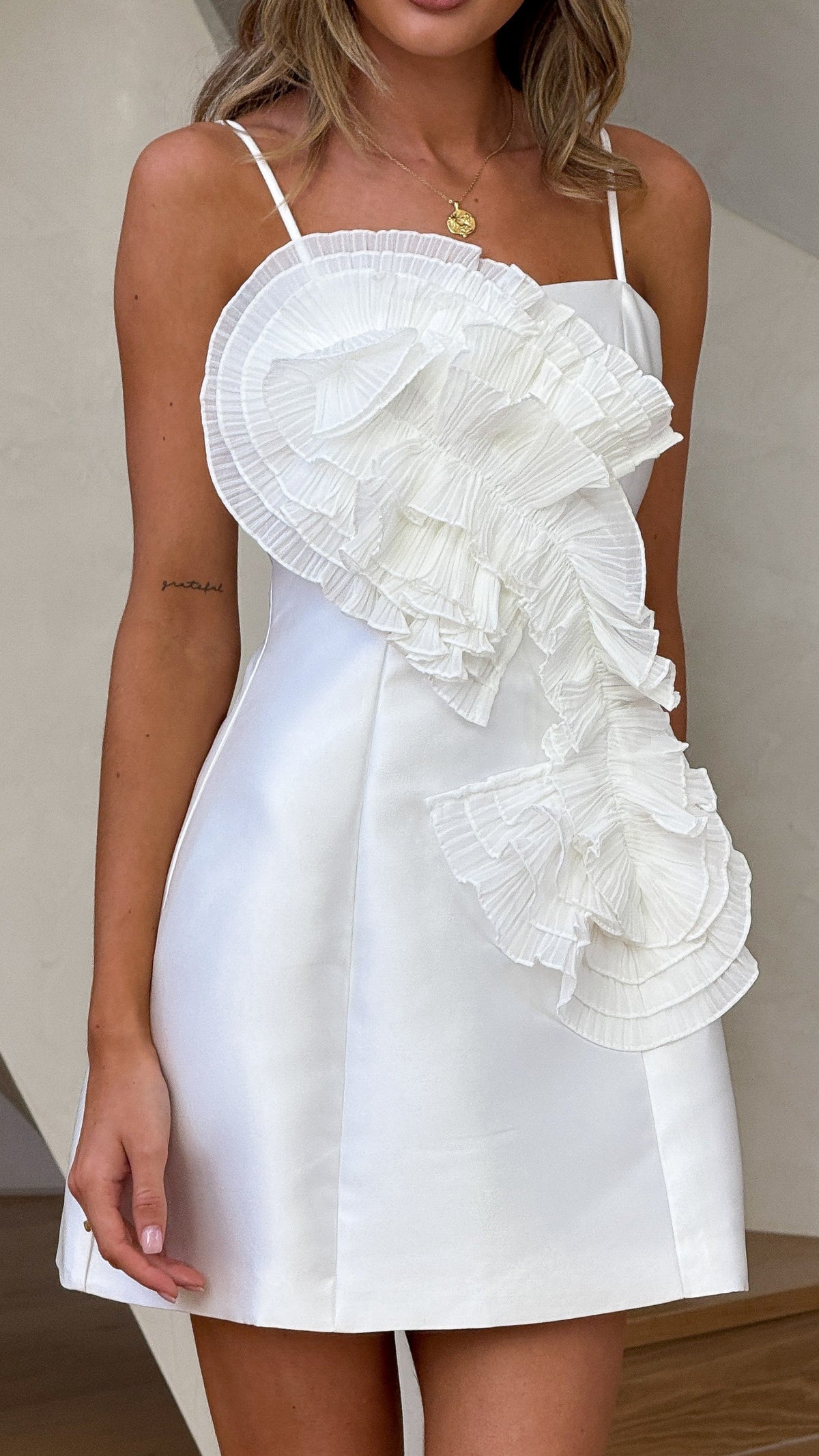 Aisha Mini Dress - White
