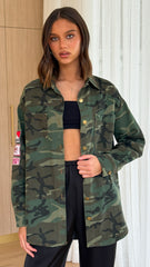 Kennedy Jacket - Green Camo