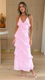 Sophia Maxi Dress - Soft Pink