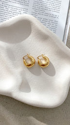 Forte Hoop Earrings - Gold