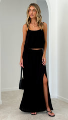 Stacie Maxi Skirt - Black