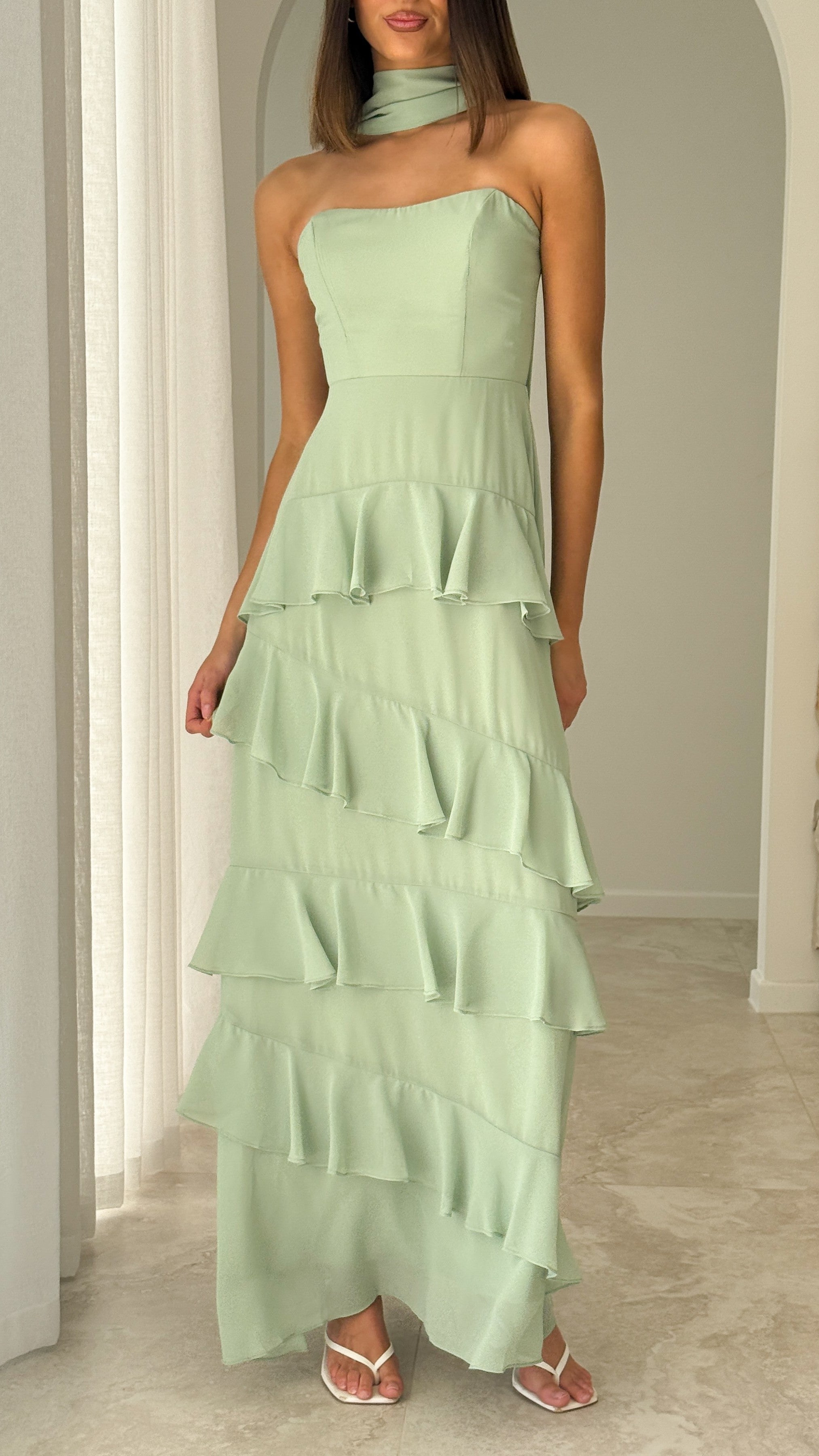 Flora Maxi Dress - Sage
