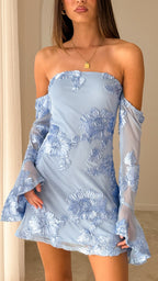 Nylah Mini Dress - Blue