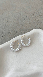 Yasar 18K Gold Pearl Hoop - Gold / Pearl