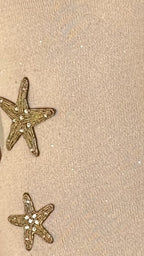 Tamasha Knit Maxi Dress - Beige / Gold Star