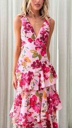 Stasie Maxi Dress - Pink Floral