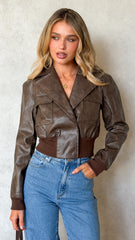 Charlie Bomber Jacket - Brown