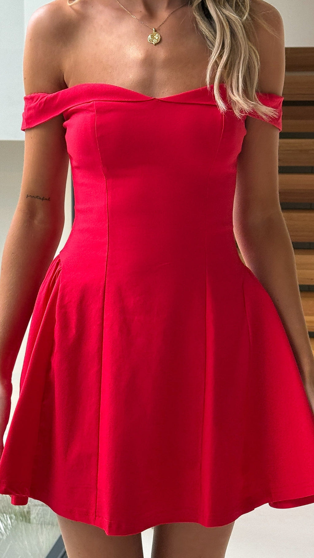 Allie Mini Dress - Red