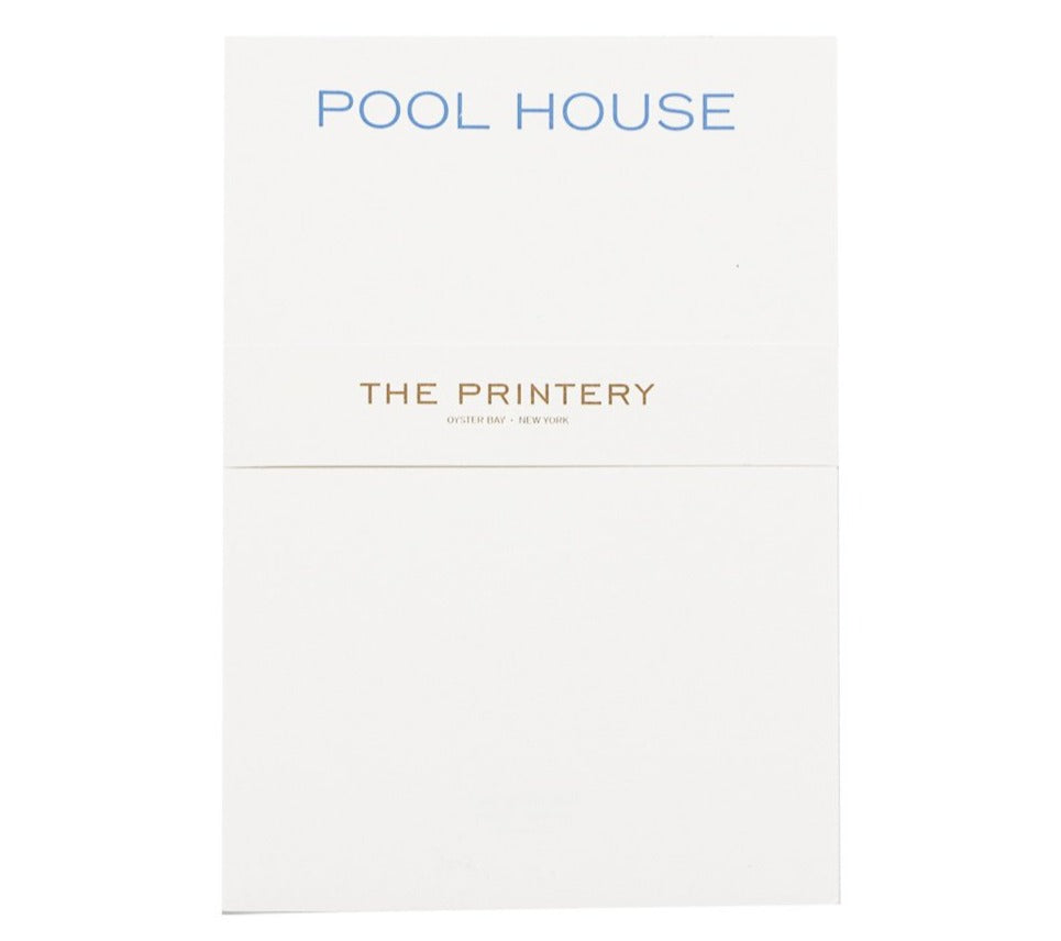Pool House Notepad