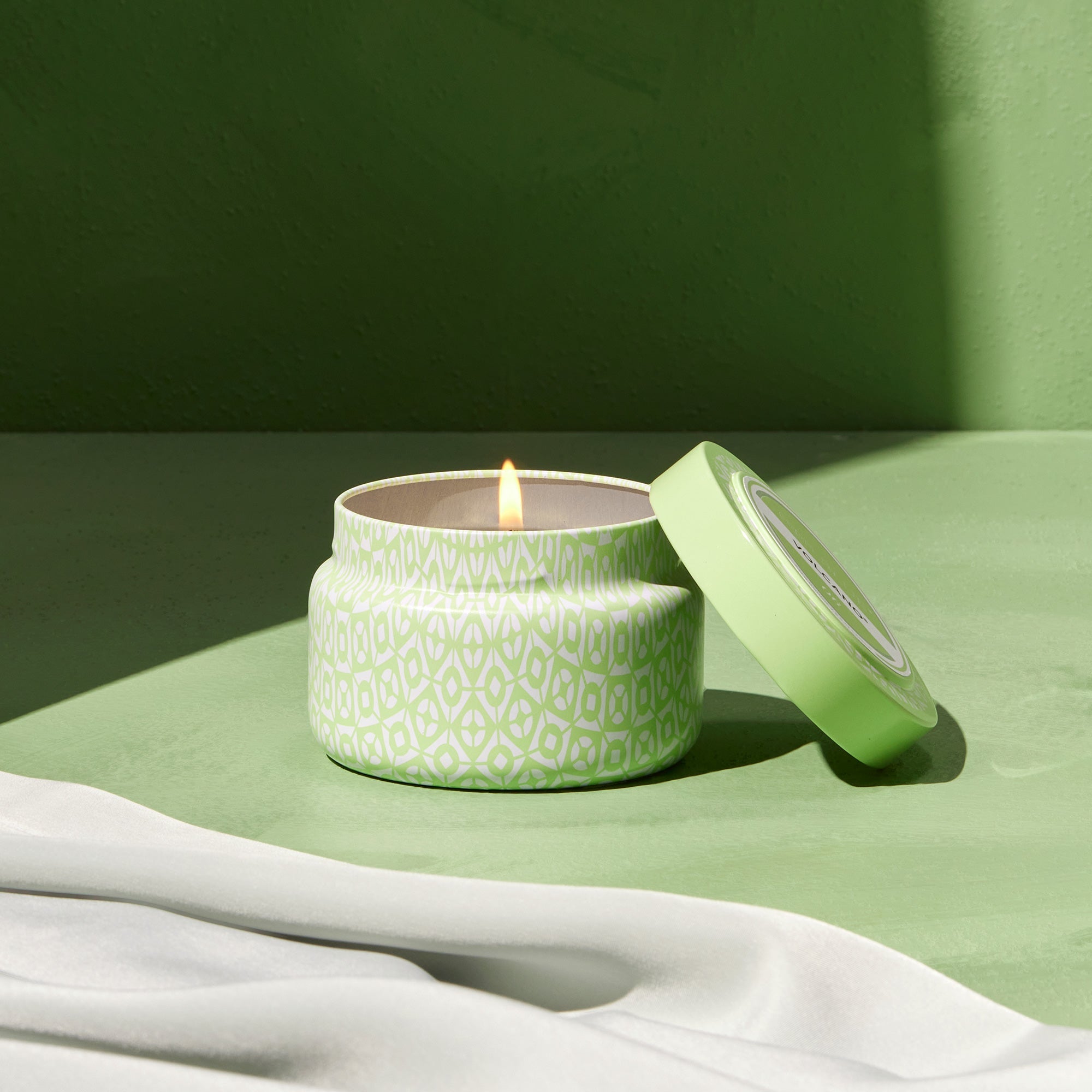 Volcano Iced Matcha Printed Travel Tin Candle