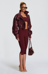 Bailey Jacket - Cherry Lacquer