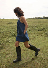 AFENDS Womens Palmer - Mini Dress - Ink