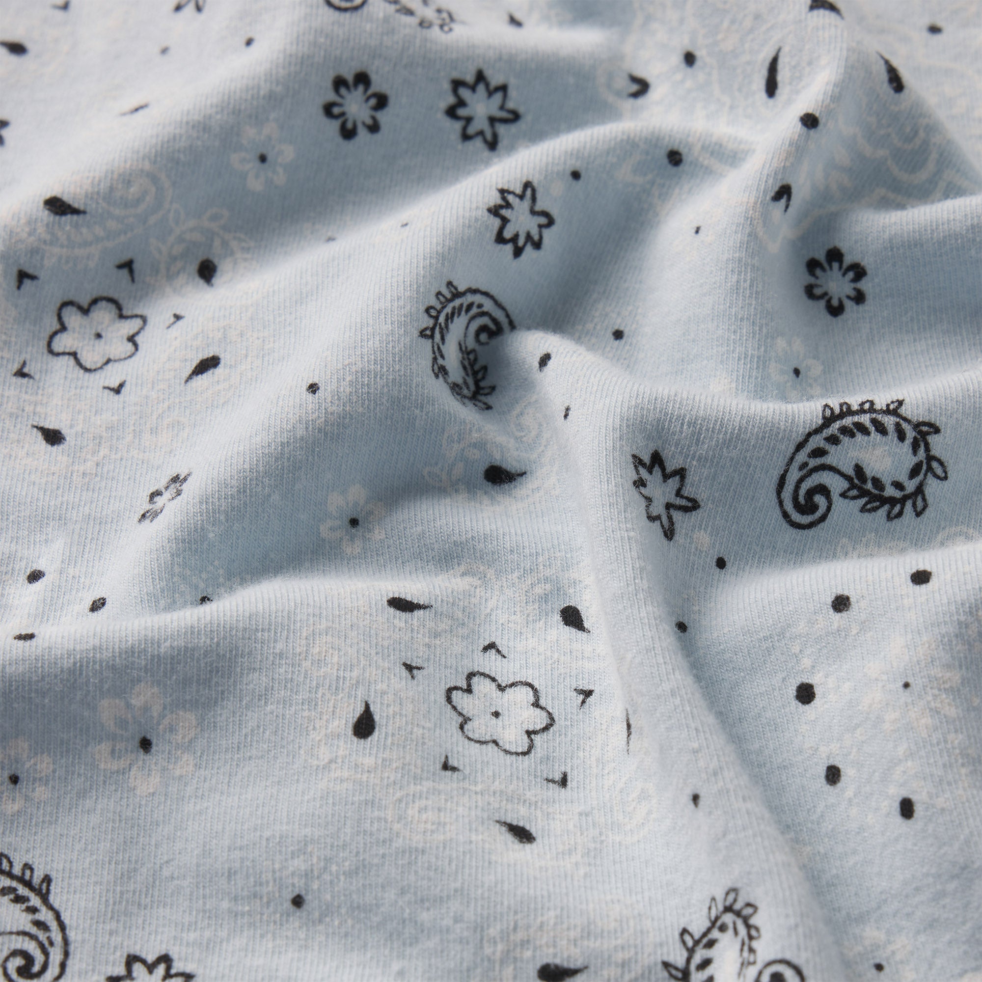 Cotton Jersey T-Shirt - Powder Blue Bandana