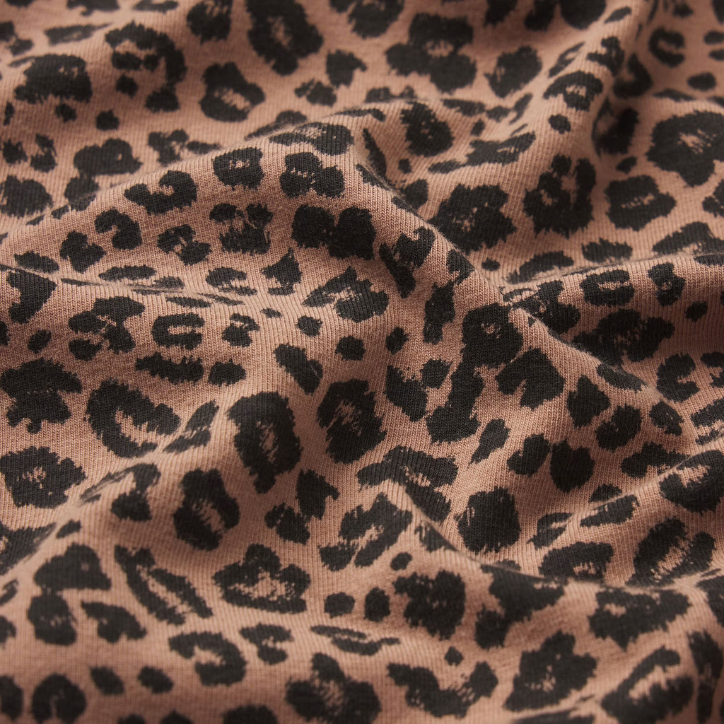 Cotton Jersey T-Shirt - Sienna Natural Leopard