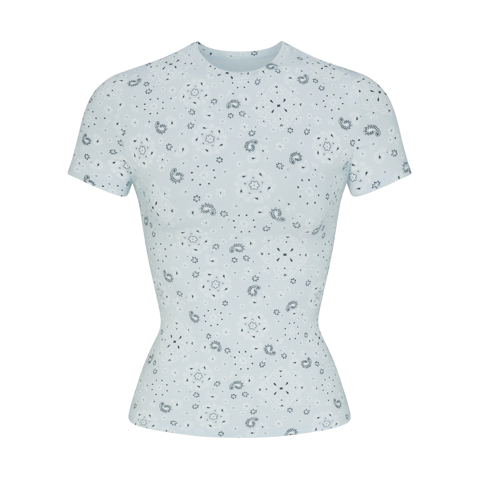 Cotton Jersey T-Shirt - Powder Blue Bandana