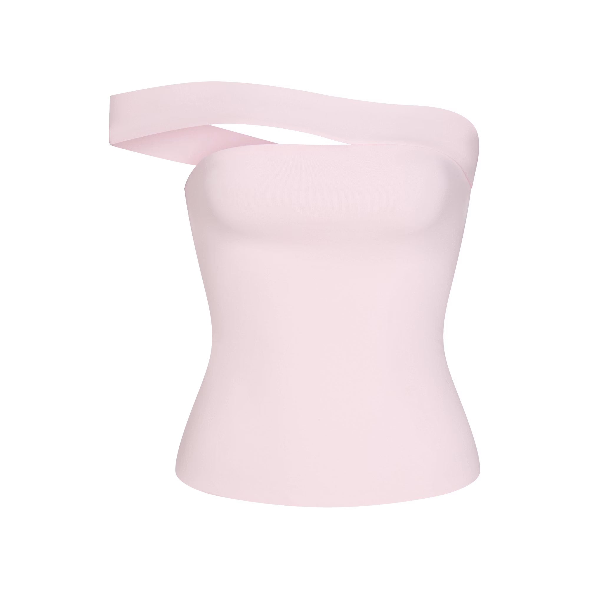 Cotton Jersey Asymmetrical Top - Cherry Blossom