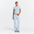 Cotton Jersey T-Shirt - Powder Blue Bandana