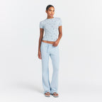 Cotton Jersey T-Shirt - Powder Blue Bandana