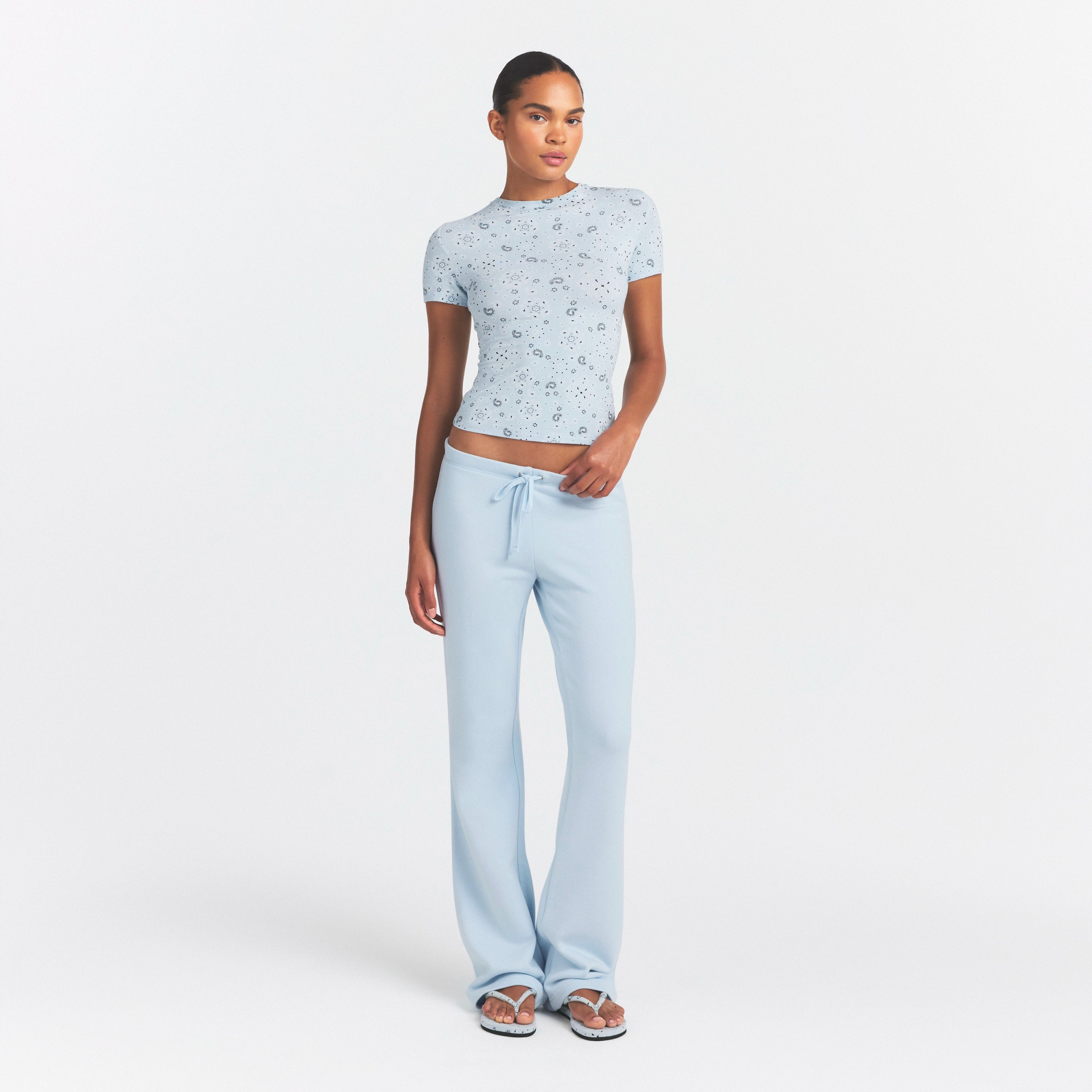 Cotton Jersey T-Shirt - Powder Blue Bandana