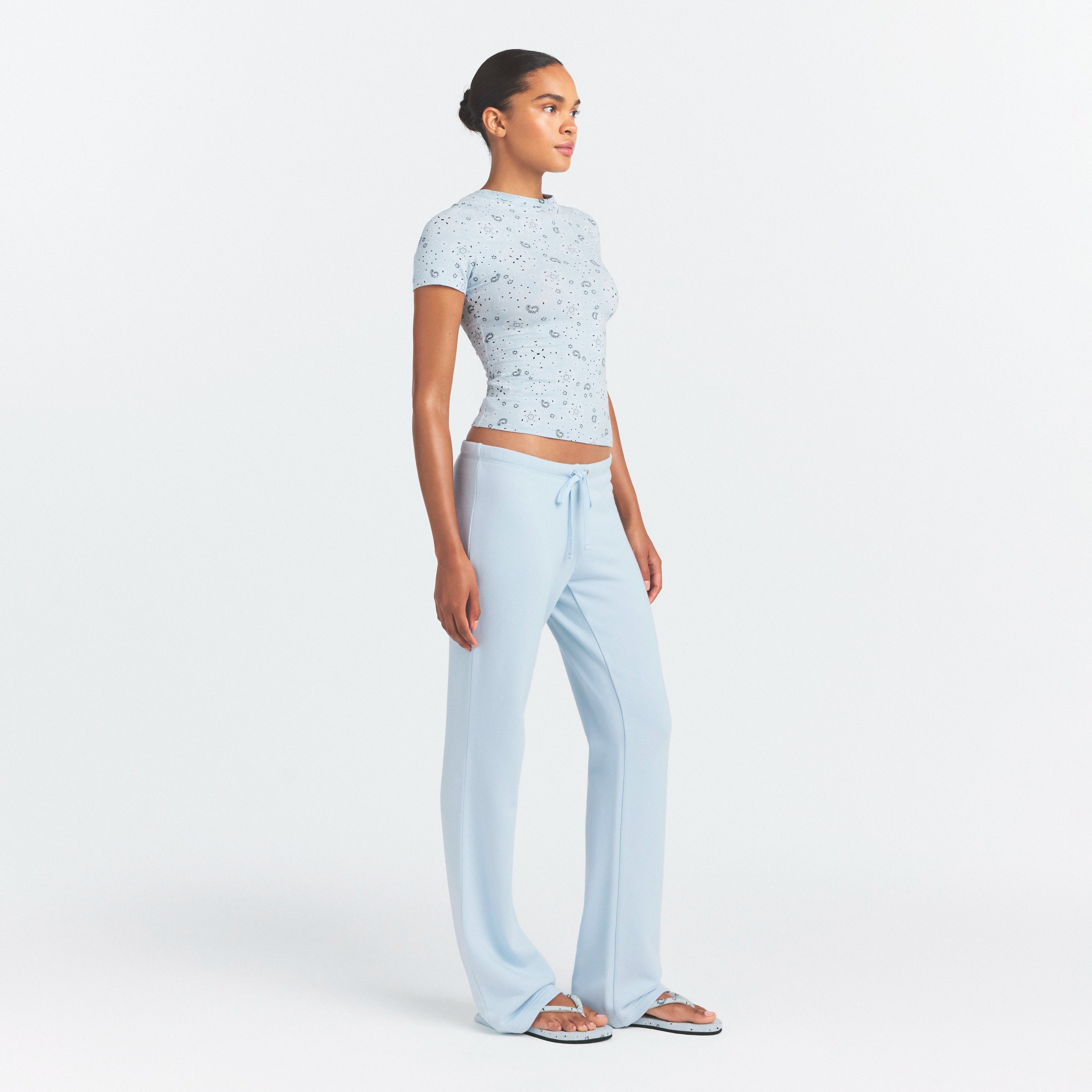 Cotton Jersey T-Shirt - Powder Blue Bandana
