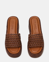 Brandy Brown Raffia